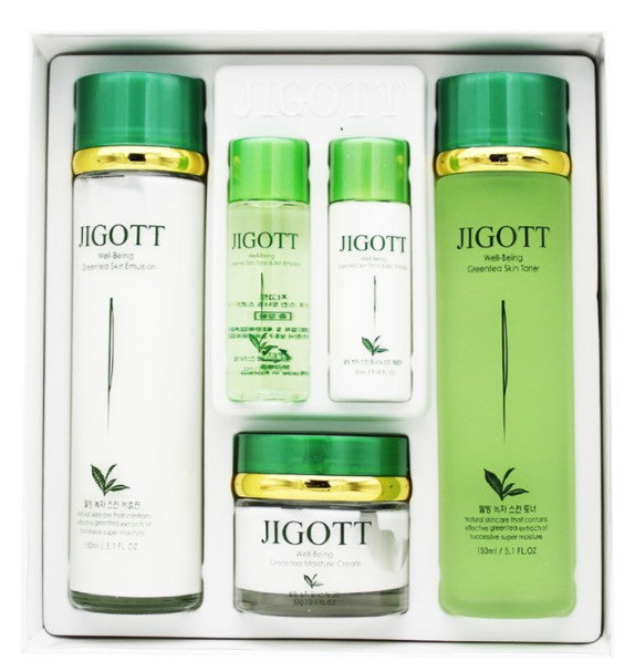 K-Beauty Well-Being Green Tea Skincare Set for Women