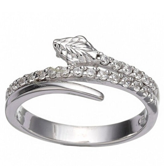 Scottina Signature High Pure Silver Snake Ring – "Embrace the Elegance"