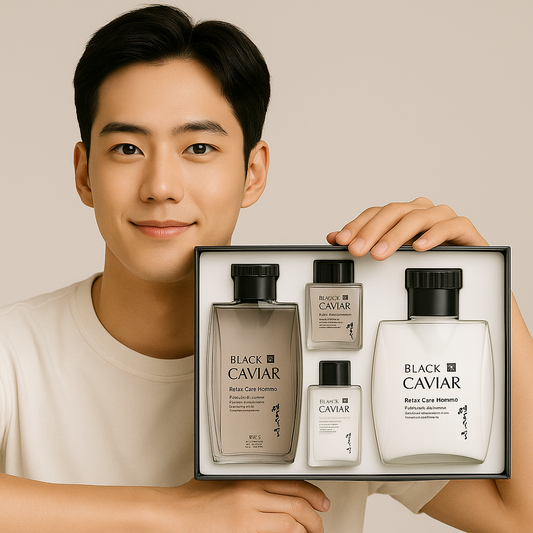 Caviar & Marine Complex Skincare Set for Men – Controls Excess Sebum and Hydrates