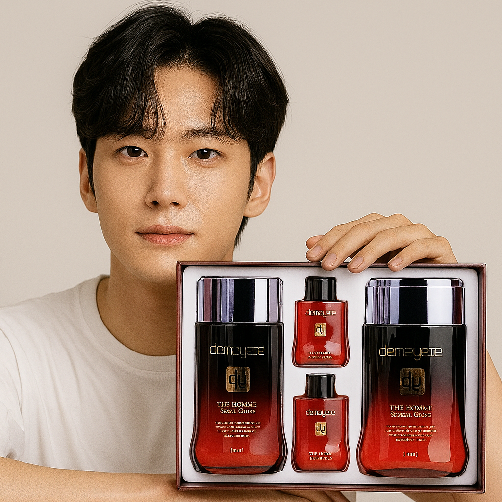 Nourishing and Hydrating Skincare Set for Men that Helps Control Sebum