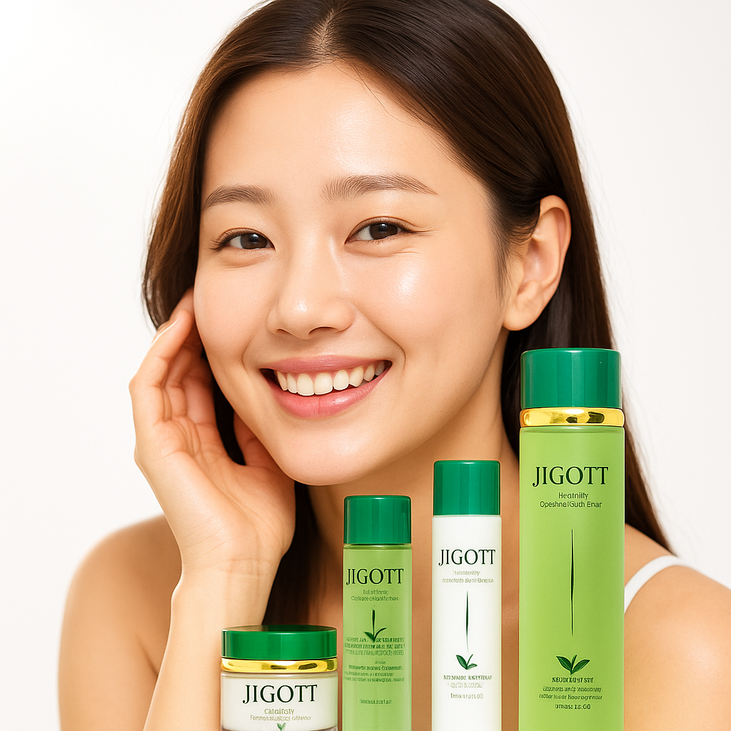 K-Beauty Well-Being Green Tea Skincare Set for Women