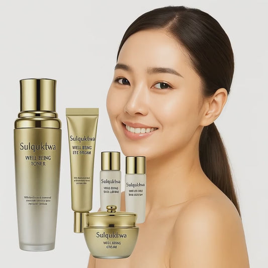 K-Beauty Sulgukhwa Well-Being Herbal 4-Piece Skincare Set