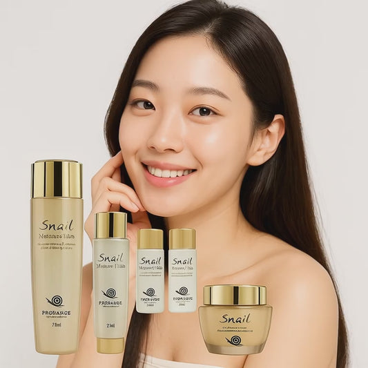Korean Cosmetic Snail Moisture Skincare Set for Women